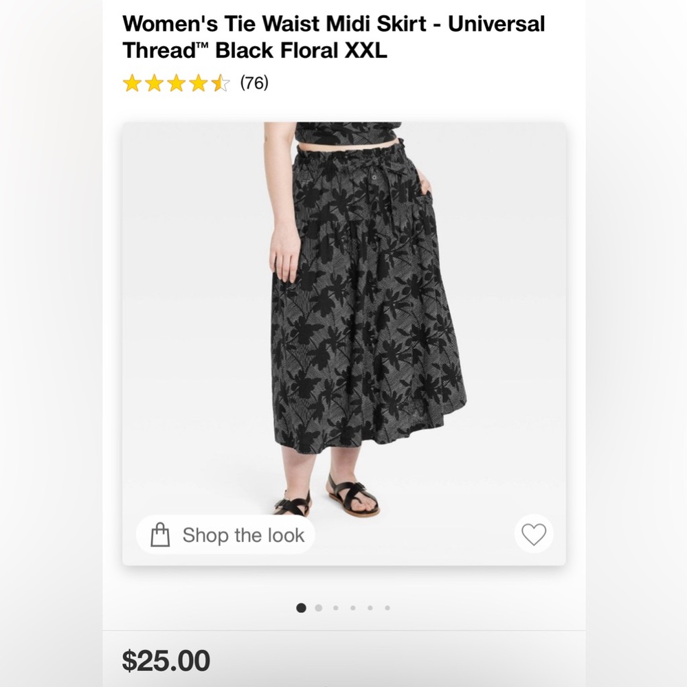 NWT Flowy skirt